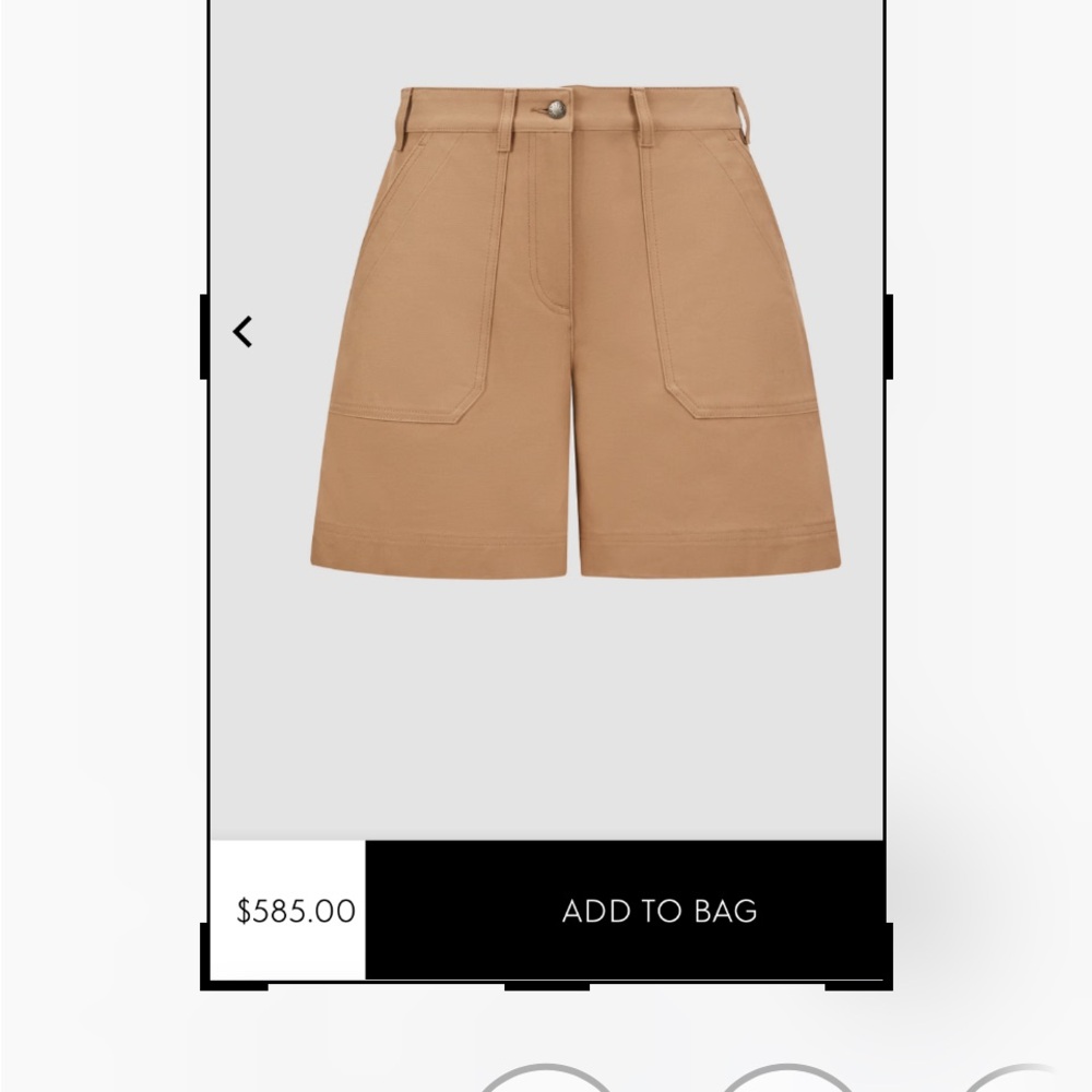 Moncler Tan Cargo Shorts Tailored Mid-Length NWT - Picture 5 of 10
